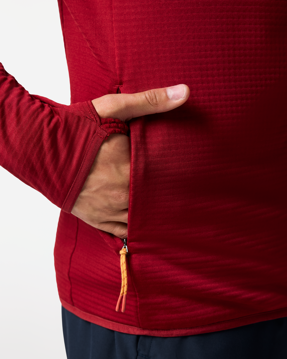 Soft Layering Warmth Otero Fleece Full-Zip Hooded Jacket - Men s