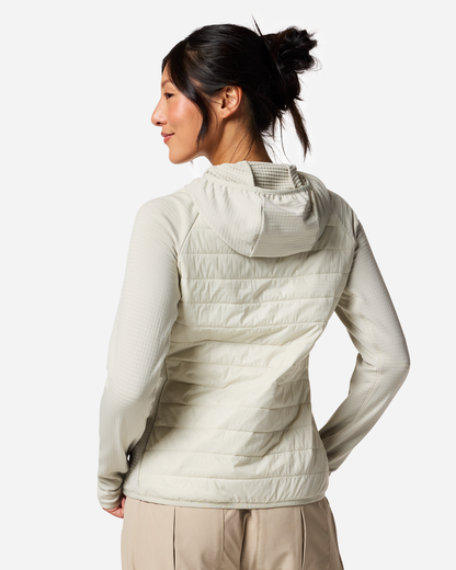 Soft Layering Warmth Acodo Hybrid Hooded Jacket - Women s