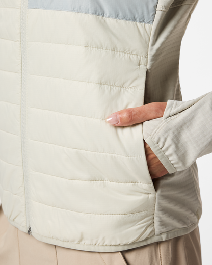Soft Layering Warmth Acodo Hybrid Hooded Jacket - Women s