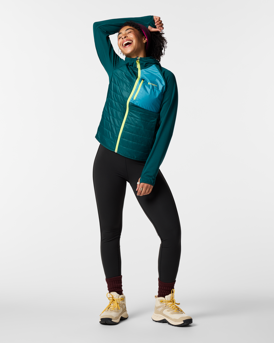 Soft Layering Warmth Acodo Hybrid Hooded Jacket - Women s
