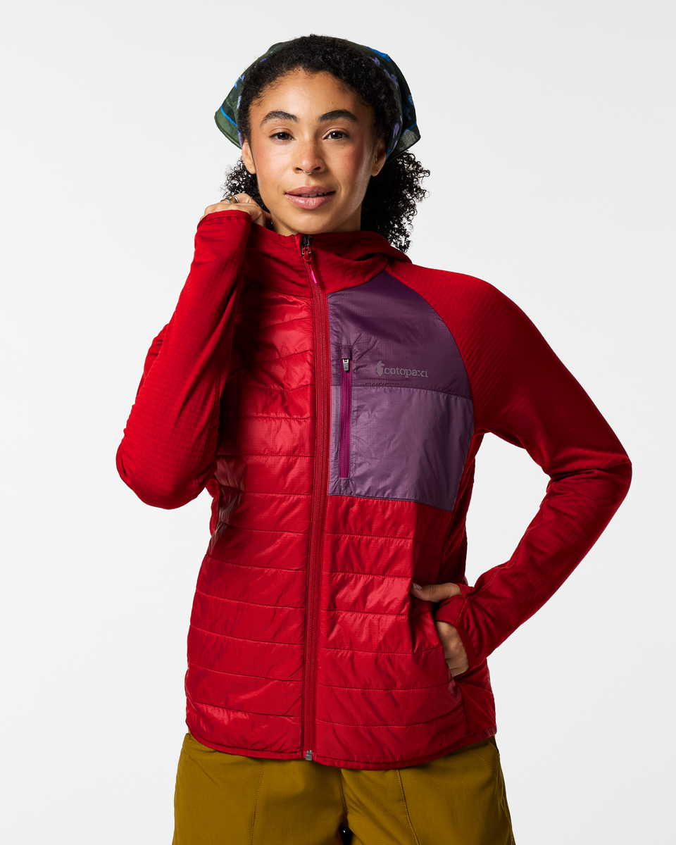 Soft Layering Warmth Acodo Hybrid Hooded Jacket - Women s
