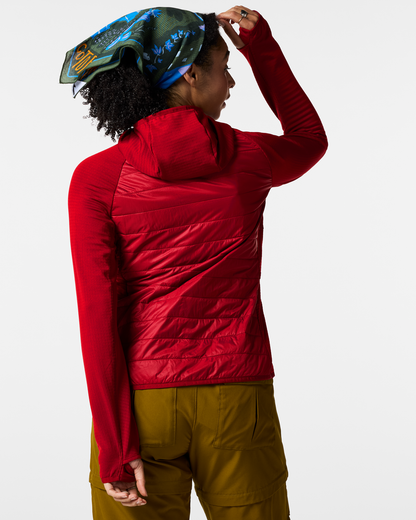 Soft Layering Warmth Acodo Hybrid Hooded Jacket - Women s