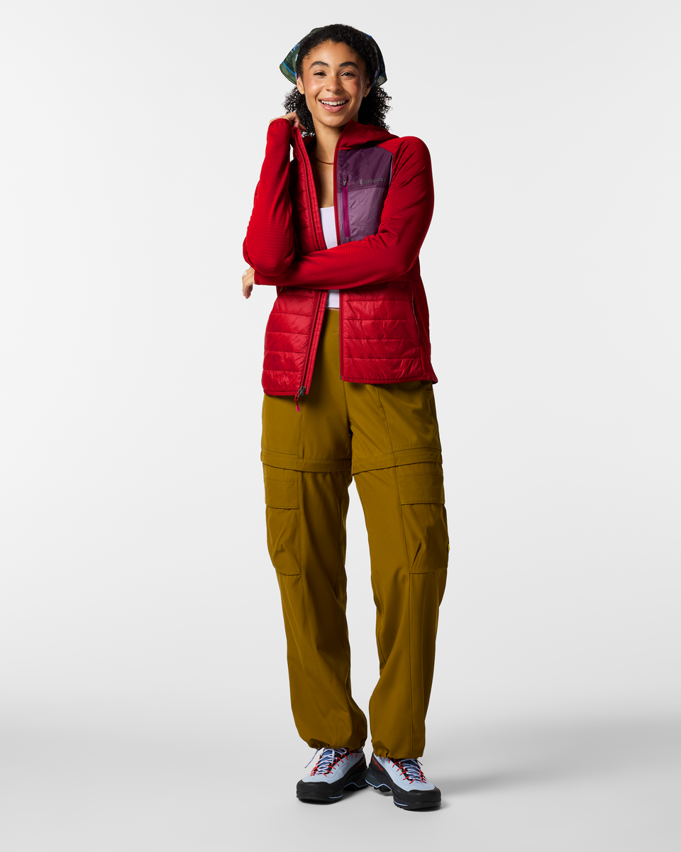 Soft Layering Warmth Acodo Hybrid Hooded Jacket - Women s