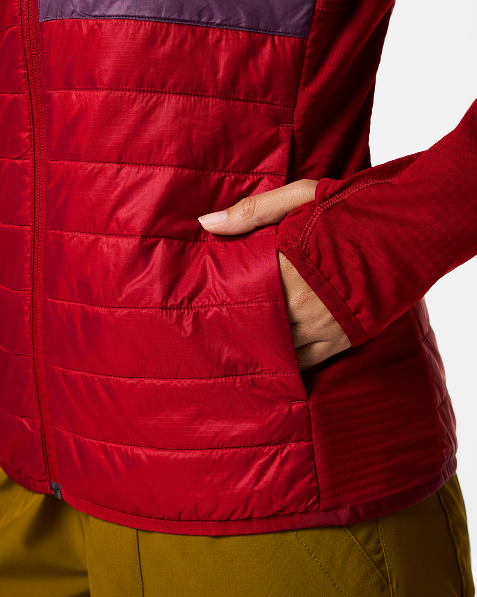 Soft Layering Warmth Acodo Hybrid Hooded Jacket - Women s