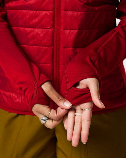 Soft Layering Warmth Acodo Hybrid Hooded Jacket - Women s