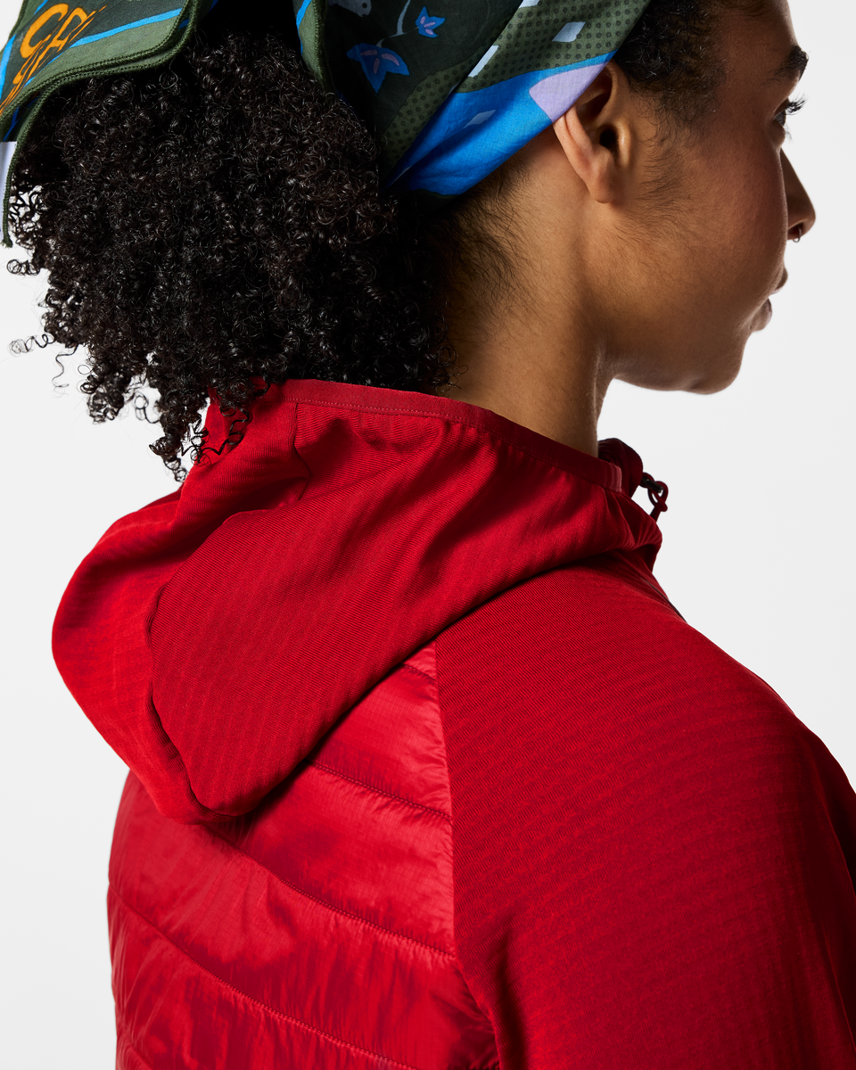 Soft Layering Warmth Acodo Hybrid Hooded Jacket - Women s