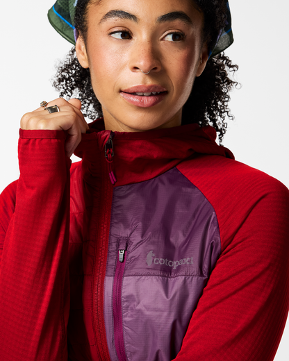 Soft Layering Warmth Acodo Hybrid Hooded Jacket - Women s