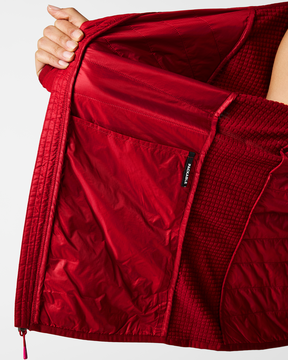 Soft Layering Warmth Acodo Hybrid Hooded Jacket - Women s
