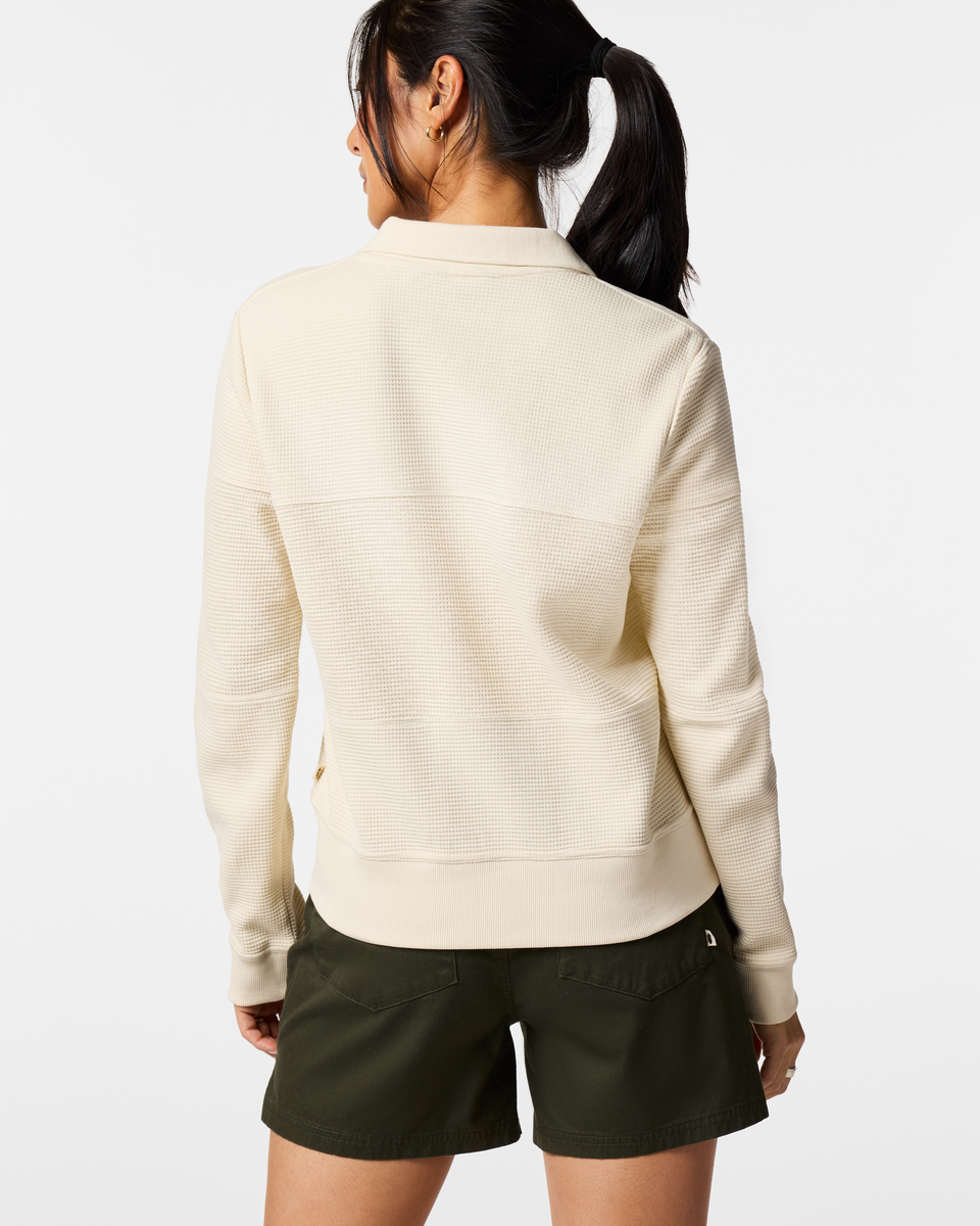 Comfortable Everyday Wear Atajo Waffle Rugby - Women s