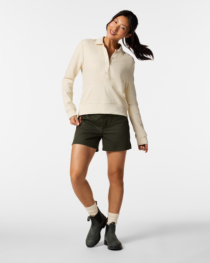 Comfortable Everyday Wear Atajo Waffle Rugby - Women s