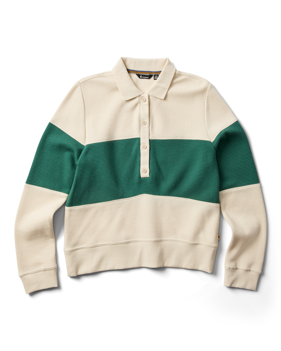 Comfortable Everyday Wear Atajo Waffle Rugby - Women s