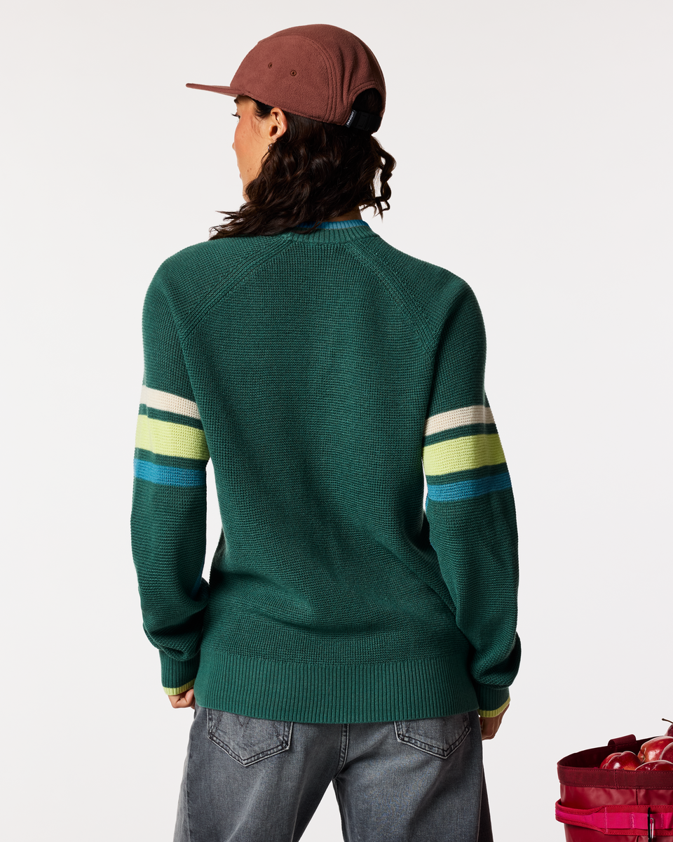 Casual Outdoor Style Libre Waffle Crew Sweater - Women s