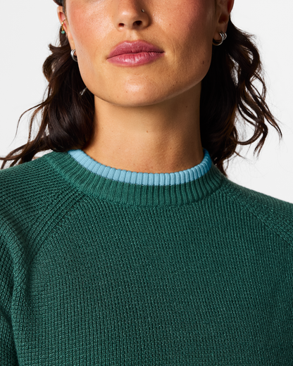 Casual Outdoor Style Libre Waffle Crew Sweater - Women s