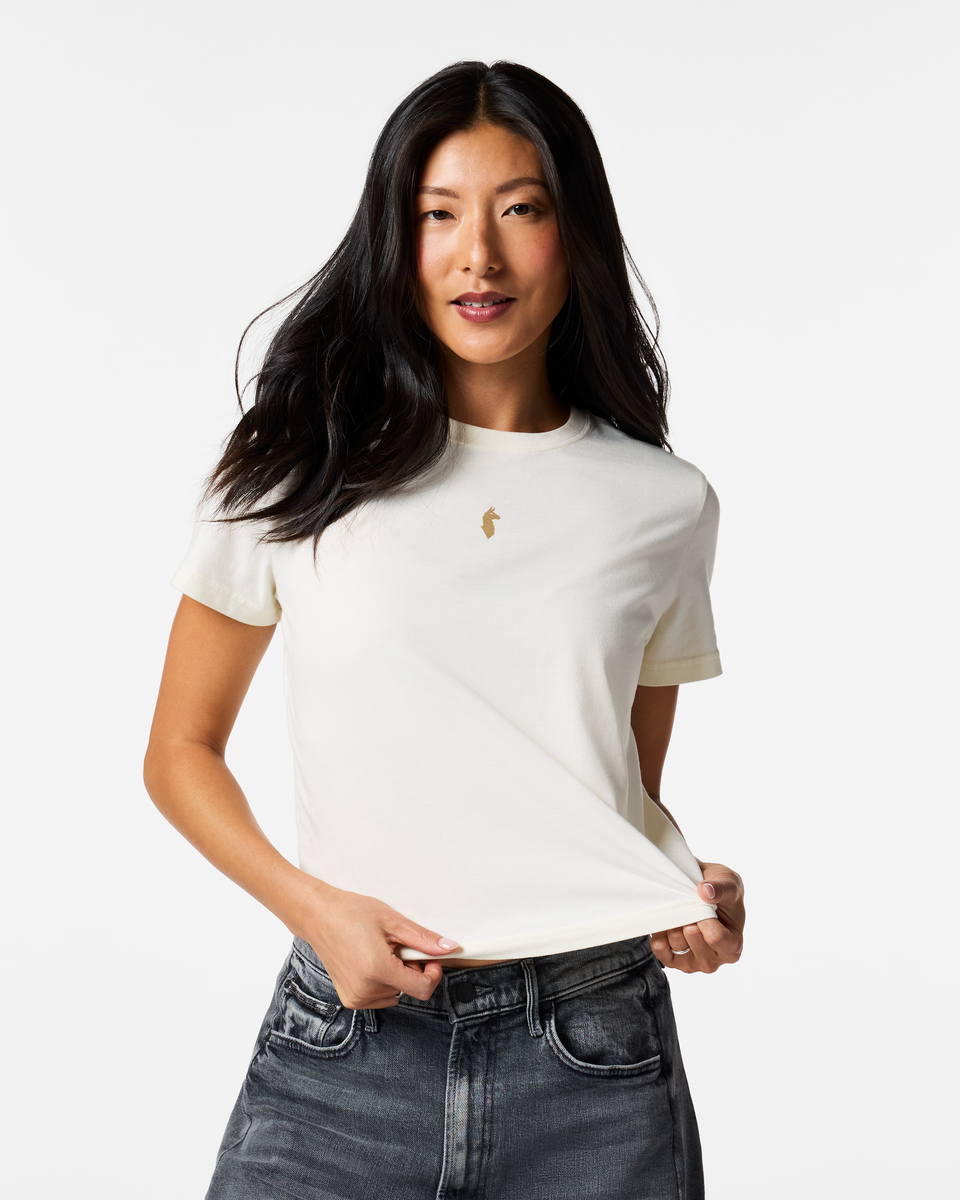 Casual Adventure Style Llama Icon T-Shirt - Women s