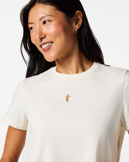 Casual Adventure Style Llama Icon T-Shirt - Women s