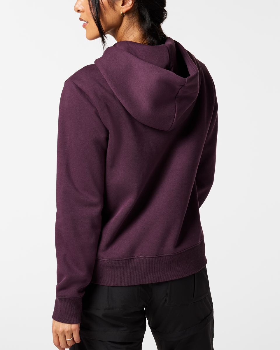 Casual Outdoor Style Llama Patch Pullover Hoodie - Women s