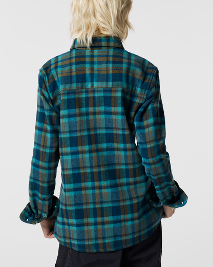 Versatile Outdoor Use Mero Organic Flannel Shirt - Women s