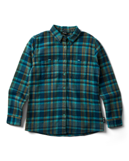 Versatile Outdoor Use Mero Organic Flannel Shirt - Women s