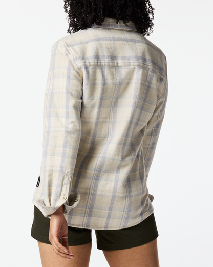 Versatile Outdoor Use Mero Organic Flannel Shirt - Women s