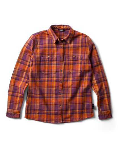 Versatile Outdoor Use Mero Organic Flannel Shirt - Women s
