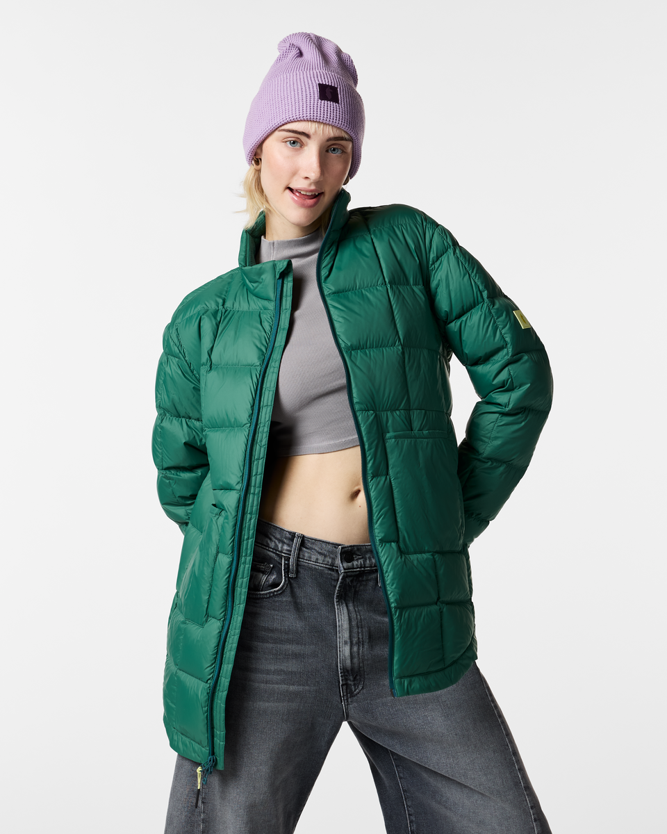 Trail Ready Layer Repleto Down Long Jacket - Women s