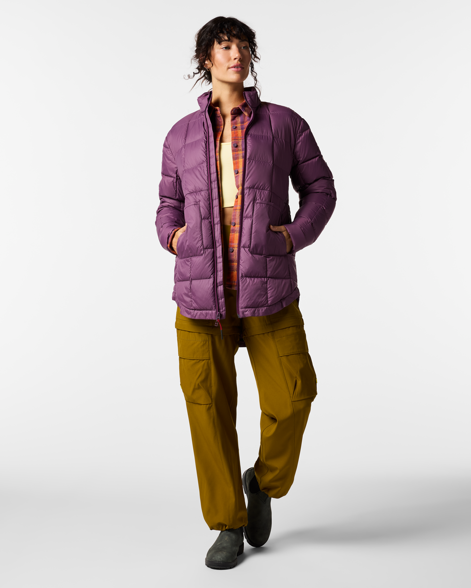 Trail Ready Layer Repleto Down Long Jacket - Women s