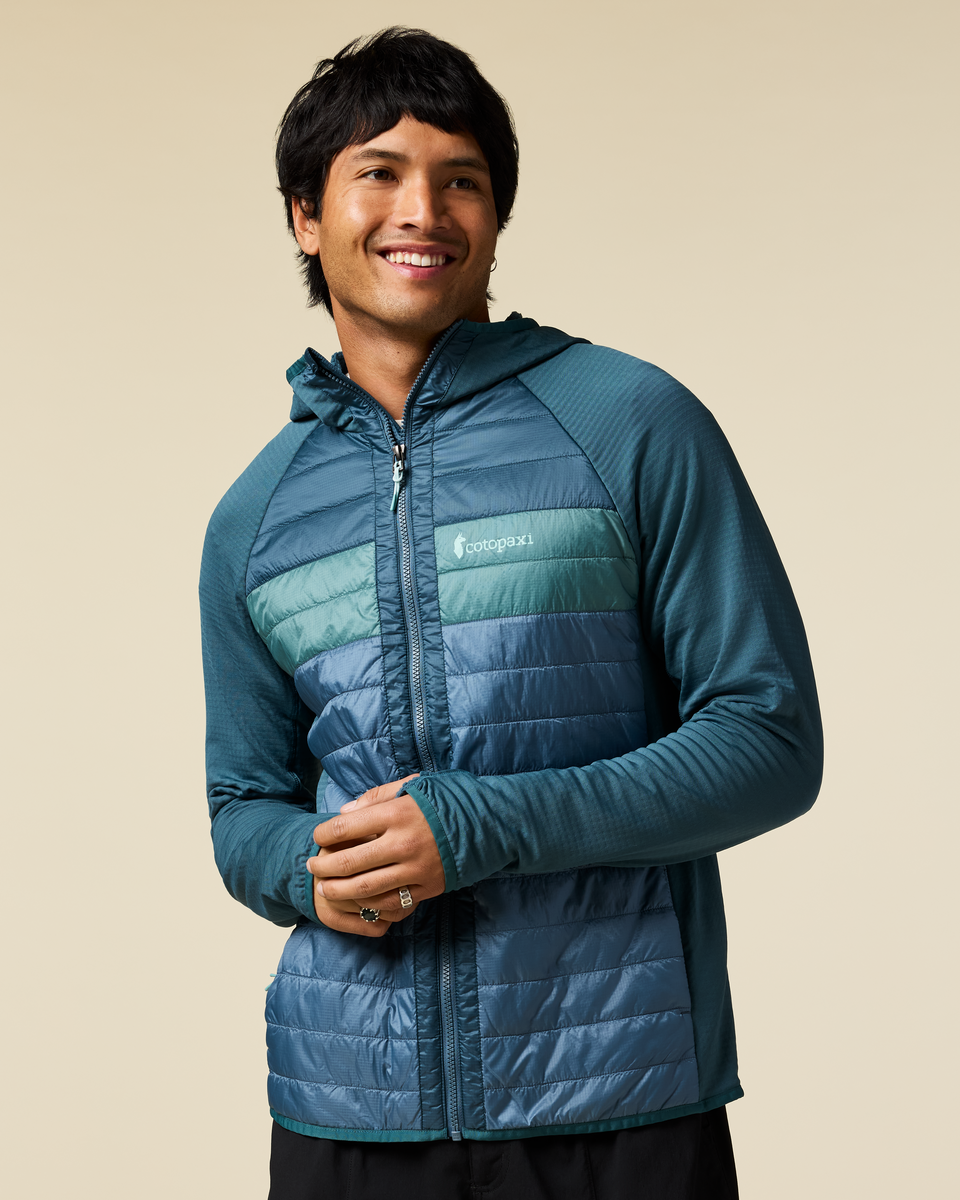 Comfortable Sun Coverage Capa Hybrid Insulated Hooded Jacket - Men s