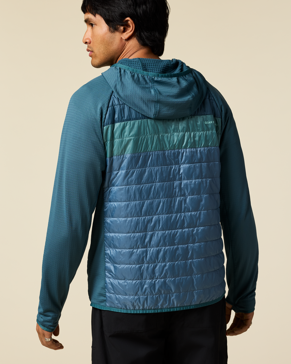 Comfortable Sun Coverage Capa Hybrid Insulated Hooded Jacket - Men s
