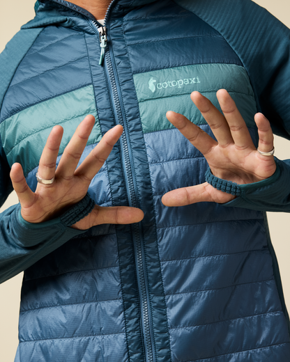 Comfortable Sun Coverage Capa Hybrid Insulated Hooded Jacket - Men s