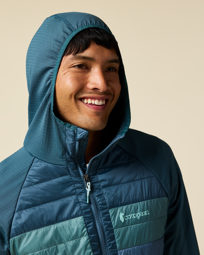 Comfortable Sun Coverage Capa Hybrid Insulated Hooded Jacket - Men s