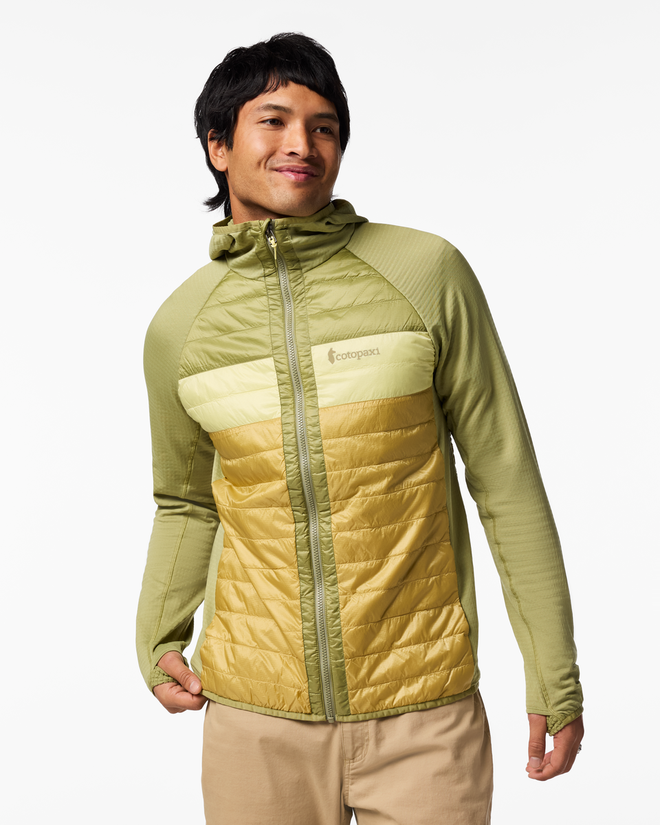 Comfortable Sun Coverage Capa Hybrid Insulated Hooded Jacket - Men s