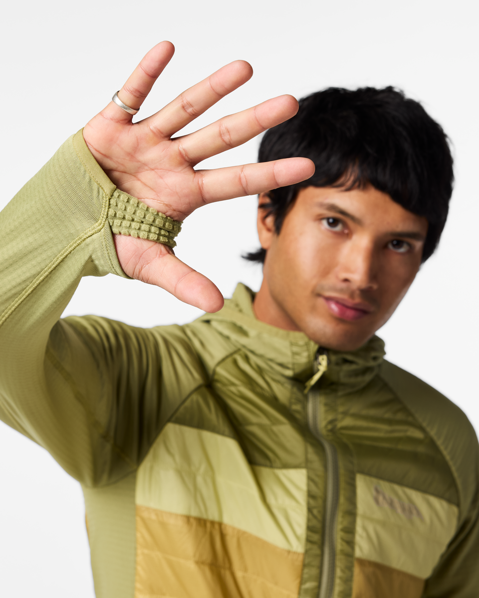 Comfortable Sun Coverage Capa Hybrid Insulated Hooded Jacket - Men s