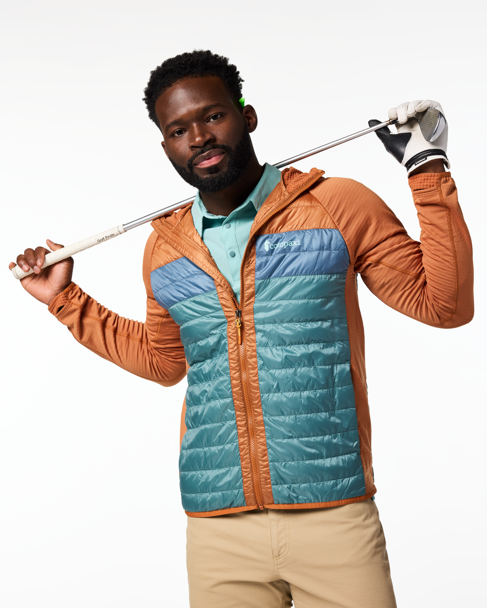 Comfortable Sun Coverage Capa Hybrid Insulated Hooded Jacket - Men s