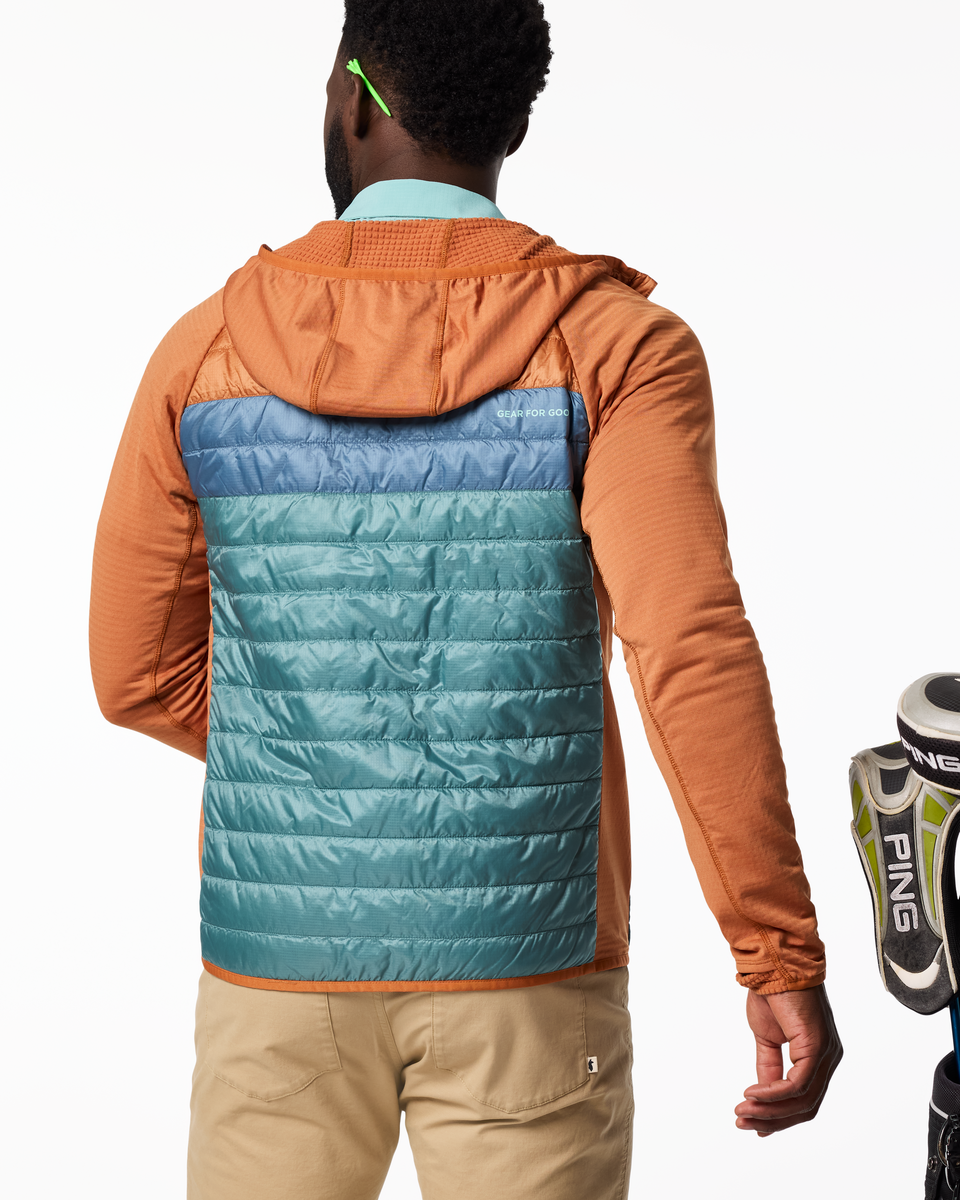 Comfortable Sun Coverage Capa Hybrid Insulated Hooded Jacket - Men s