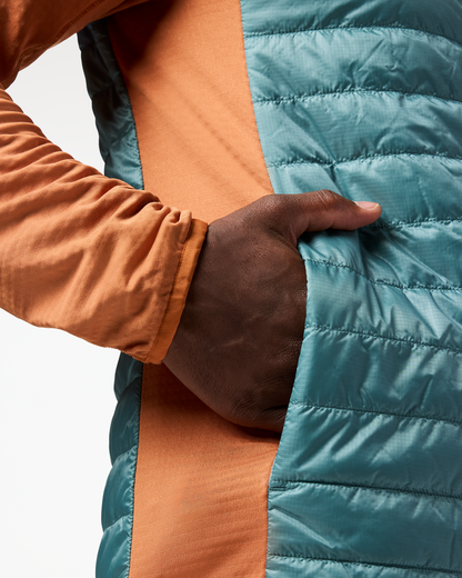 Comfortable Sun Coverage Capa Hybrid Insulated Hooded Jacket - Men s