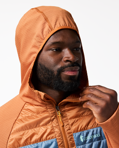 Comfortable Sun Coverage Capa Hybrid Insulated Hooded Jacket - Men s