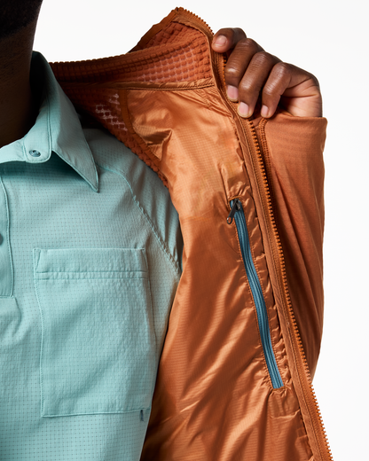 Comfortable Sun Coverage Capa Hybrid Insulated Hooded Jacket - Men s