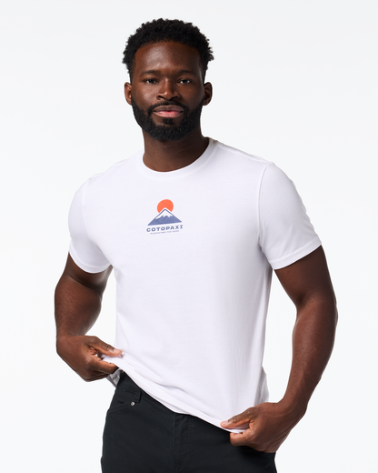 Casual Adventure Style Cotopaxi Mountain T-Shirt - Men s