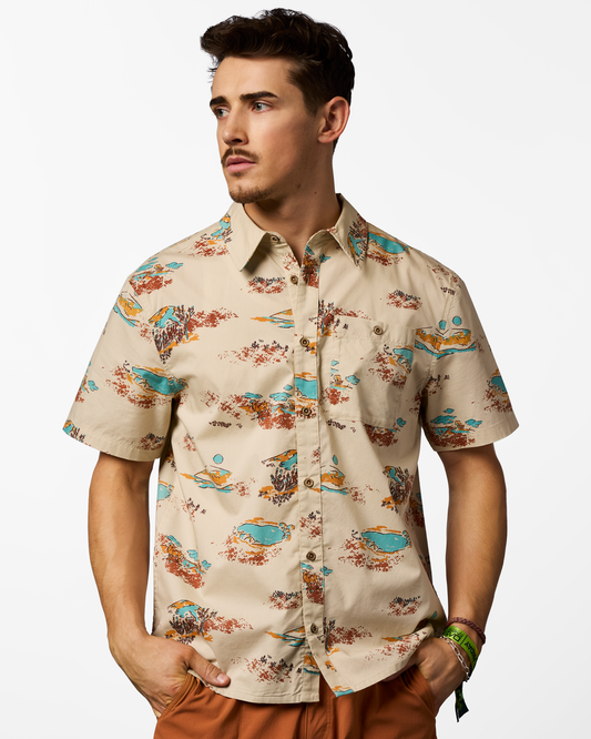 Estival Button Up Shirt - Print - Men's