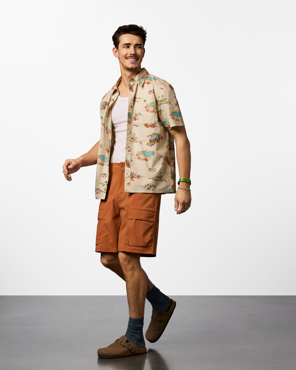Everyday Adventure Style Estival Button Up Shirt - Print - Men s