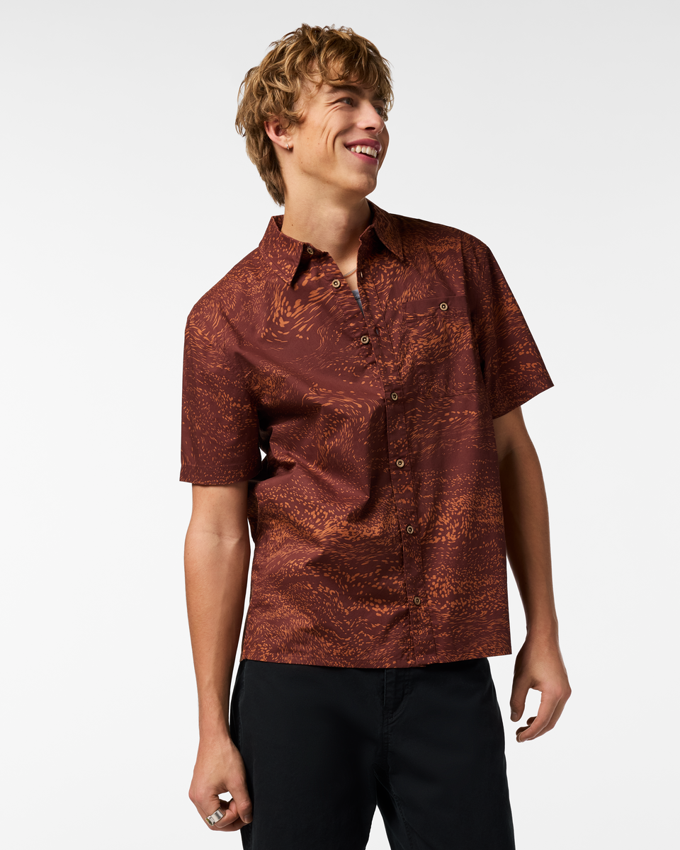 Everyday Adventure Style Estival Button Up Shirt - Print - Men s