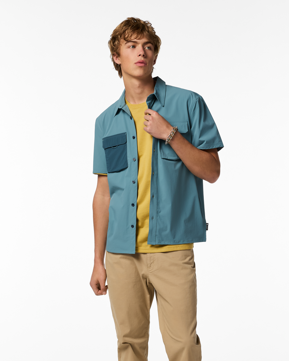 Warm Weather Comfort Solta Short-Sleeve Sun Shirt - Men s