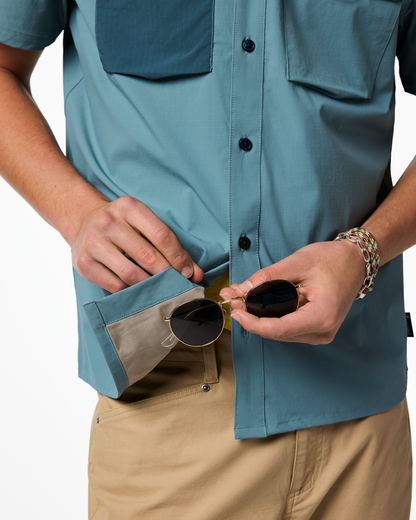 Warm Weather Comfort Solta Short-Sleeve Sun Shirt - Men s