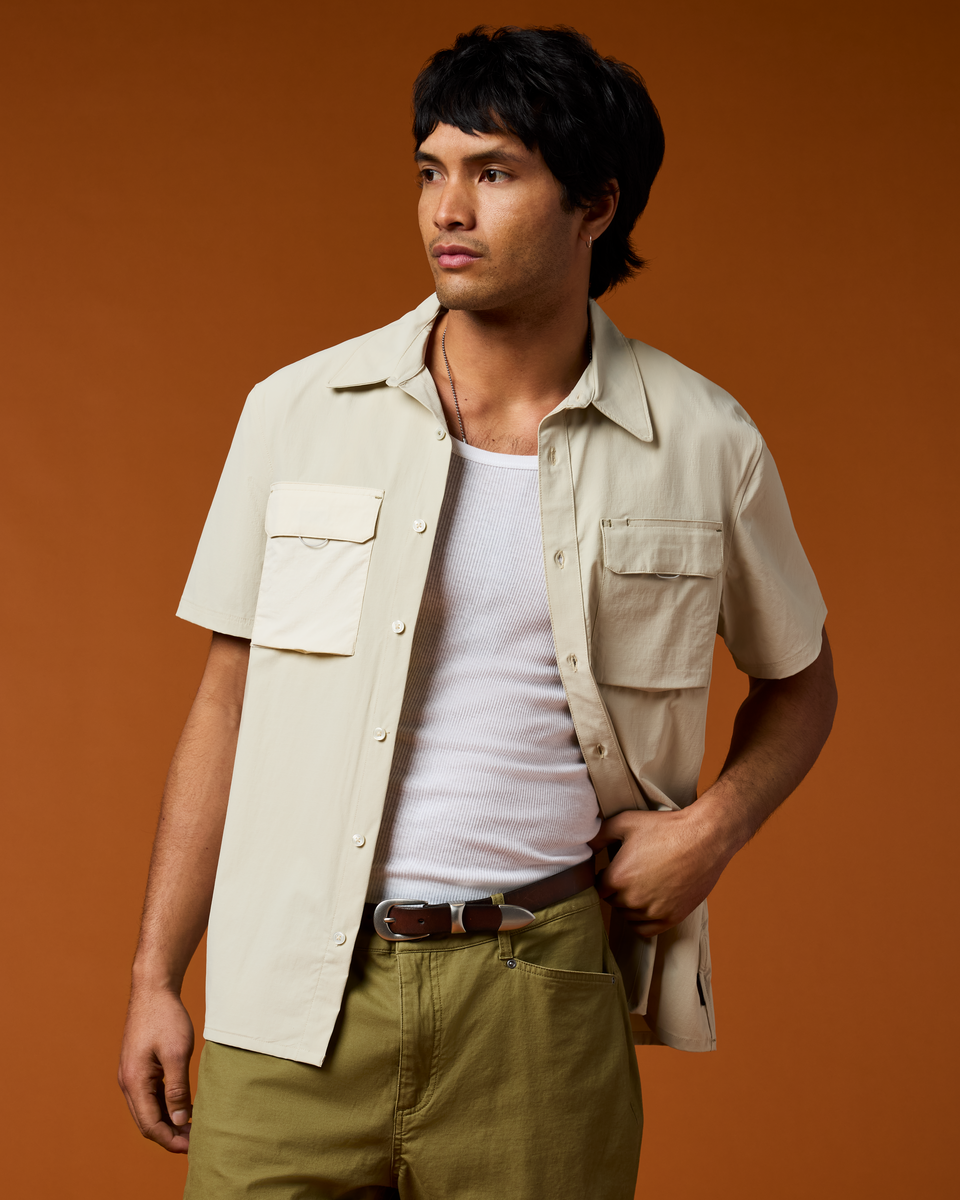 Warm Weather Comfort Solta Short-Sleeve Sun Shirt - Men s