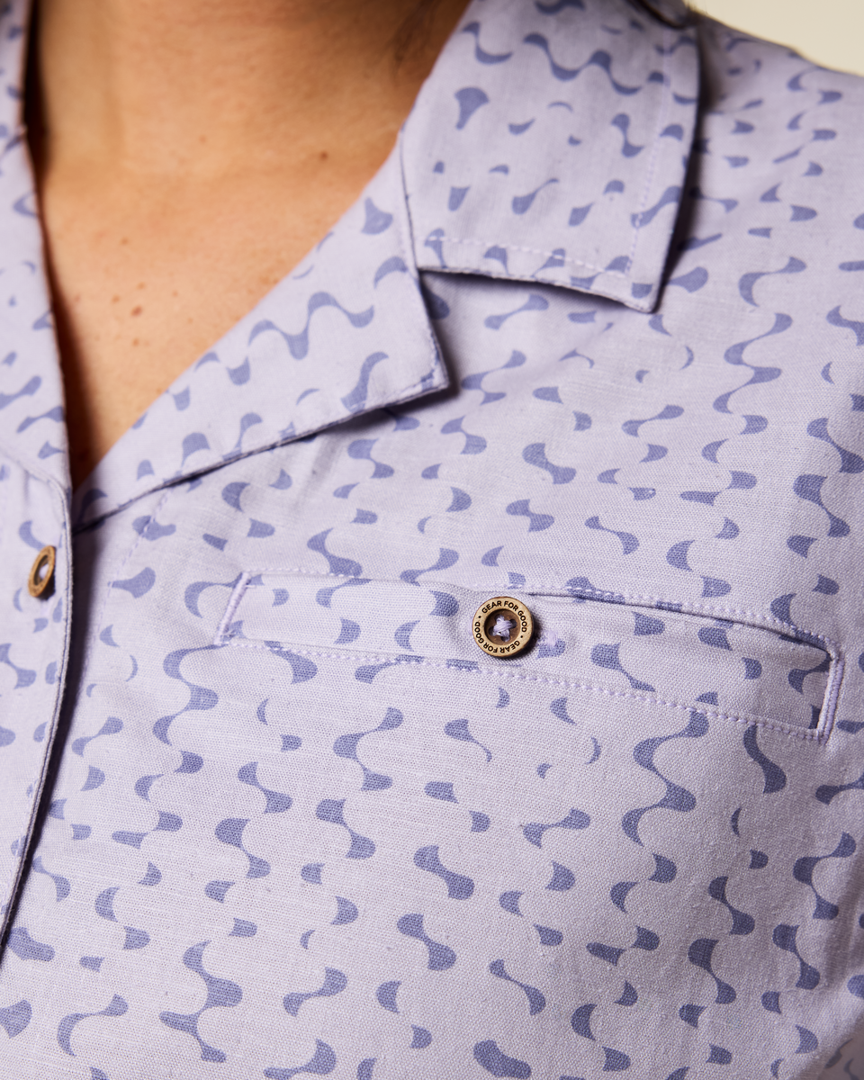 Outdoor Ready Design Afuera Button Up Shirt - Print - Women s