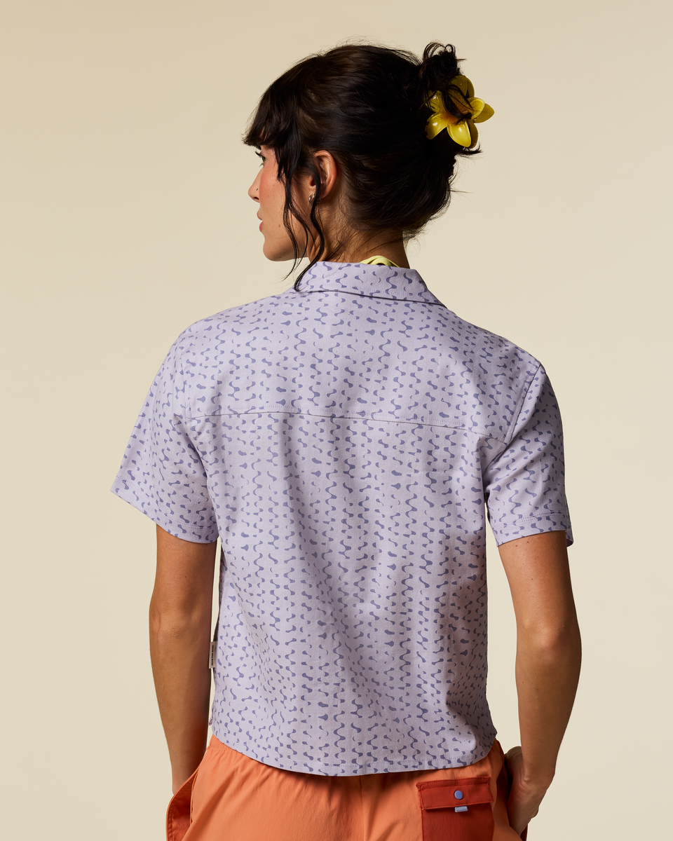Outdoor Ready Design Afuera Button Up Shirt - Print - Women s
