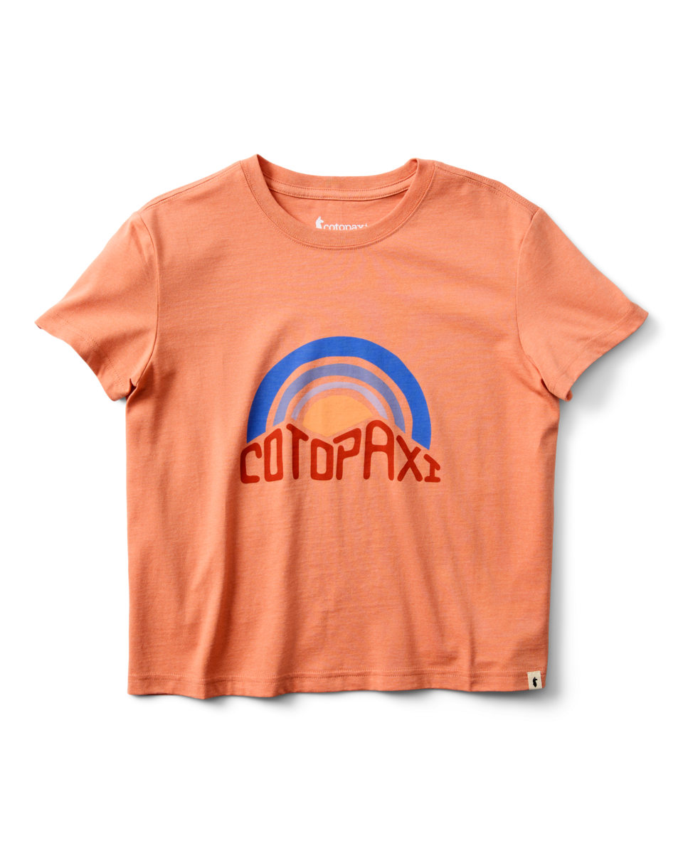 Casual Adventure Style Sunset Embers T-Shirt - Women s