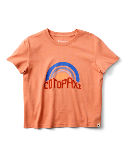Casual Adventure Style Sunset Embers T-Shirt - Women s
