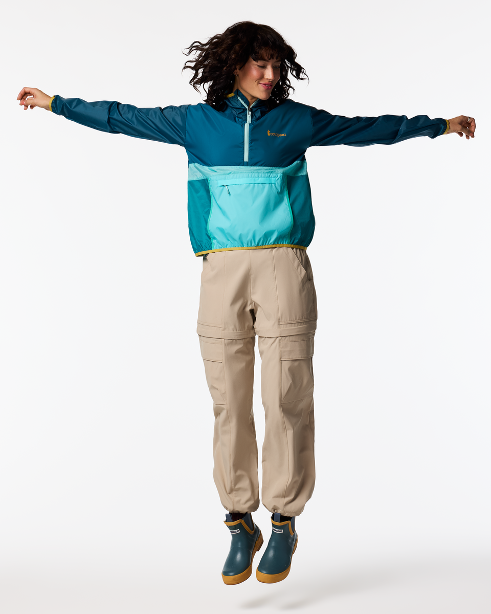 Lightweight Wind Coverage Teca Half-Zip Windbreaker - Women s